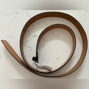 Magnanni Carbon Leather Belt - 1121 - Black- Size 46